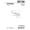 SONY SRFS84 Service Manual cover photo