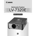 CANON LV-7320 Owner's Manual cover photo