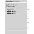 PIONEER KEH-1032/XJ/EW5 Owner's Manual cover photo