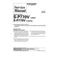 PIONEER SP770V XJM/E Service Manual cover photo