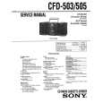 SONY CFD-503 Service Manual cover photo