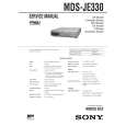 SONY MDSJE330 Service Manual cover photo