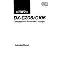 ONKYO DXC106 Owner's Manual cover photo