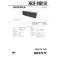 SONY XR3F19B160 Service Manual cover photo