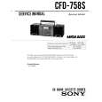 SONY CFD-758S Service Manual cover photo
