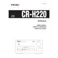 TEAC CR-H220 Owner's Manual cover photo