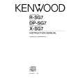KENWOOD X-SG7 Owner's Manual cover photo