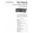 KENWOOD TS-711A Owner's Manual cover photo