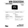 SONY WM-EX342 Service Manual cover photo