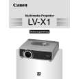 CANON LV-X1 Owner's Manual cover photo