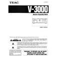 TEAC V3000 Owner's Manual cover photo