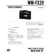 SONY WM-FX29 Service Manual cover photo