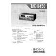 SONY TAE8450 Service Manual cover photo