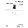 SONY SSRX707 Service Manual cover photo