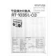 TOSHIBA RT-103S Service Manual cover photo