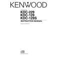 KENWOOD KDC-129 Owner's Manual cover photo