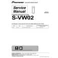 PIONEER S-VW02/DLTXJI Service Manual cover photo