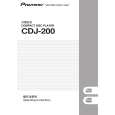 PIONEER CDJ-200/WAXJ Owner's Manual cover photo