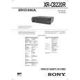 SONY XRC8220R Service Manual cover photo