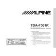 ALPINE TDA7561 Owner's Manual cover photo