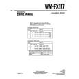 SONY WM-FX117 Service Manual cover photo
