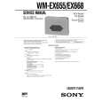 SONY WMEX655 Service Manual cover photo