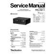 TECHNICS RS-X911 Service Manual cover photo