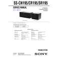 SONY SSSR195 Service Manual cover photo