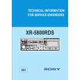 SONY XR5800RDS TECHN Service Manual cover photo