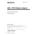 SONY UNA-PSTN Owner's Manual cover photo