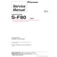 PIONEER S-F80/SXTW/EW5 Service Manual cover photo