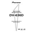 PIONEER DV636D Owner's Manual cover photo
