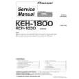 PIONEER KEH1830 Service Manual cover photo