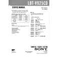 SONY LBTV925CD Service Manual cover photo