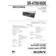 SONY XR4790 Service Manual cover photo