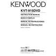 KENWOOD KVT915DVD Owner's Manual cover photo