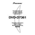 PIONEER DVD-D7361 Owner's Manual cover photo