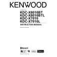 KENWOOD KDC-X8016BTL Owner's Manual cover photo