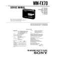 SONY WMFX70 Service Manual cover photo