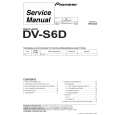 PIONEER DV-S6D Service Manual cover photo