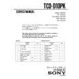 SONY TCDD10PK Service Manual cover photo