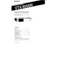 SONY VTX-1000R Owner's Manual cover photo