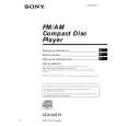 SONY CDX-M610 Owner's Manual cover photo