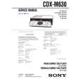 SONY CDXM630 Service Manual cover photo