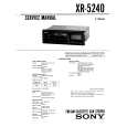 SONY XR5240 Service Manual cover photo