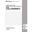 PIONEER CDJ-800MK2/RLFXJ Owner's Manual cover photo