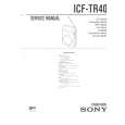 SONY ICFTR40.PDF Service Manual cover photo