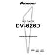PIONEER DV-626D/KC Owner's Manual cover photo