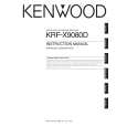 KENWOOD KRF-X9080D Owner's Manual cover photo