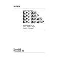 SONY DXCD35WS VOLUME 1 Service Manual cover photo